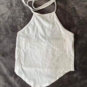 white halter tank